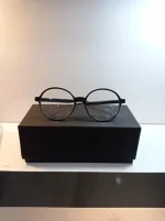 عینک طبی گرد مشکی بلوکات